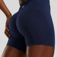 Define 2.0 High Waist Scrunch Shorts 4" | Sapphire Blue