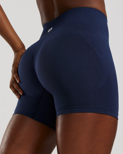 Define 2.0 High Waist Scrunch Shorts 4" | Sapphire Blue