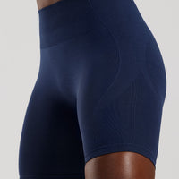 Define 2.0 High Waist Scrunch Shorts 6" | Sapphire Blue