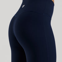 Essential High Waist Mini Flared Leggings | Sapphire Blue