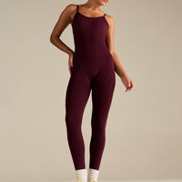 Define 2.0 Scrunch Adjustable Unitard | Merlot