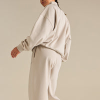 Comfort Cozy Straight Leg Joggers | Stone