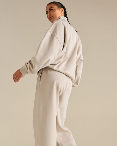 Comfort Cozy Straight Leg Joggers | Stone