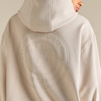 Comfort Oversized Health Club Graphic Hoodie | Stone