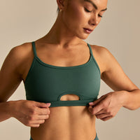 Emphasize Peek-A-Boo Bra | Evergreen