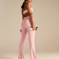 Essential High Waist Flared Leggings | Sweet Pink