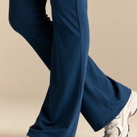 Essential High Waist Flared Leggings | True Navy