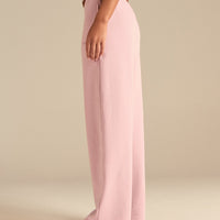 Comfort Lightweight Straight Leg Mid Waist Joggers | Sweet Pink