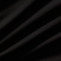 Cotton Contour Button Through Long Sleeve Top | Black