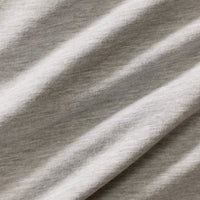 Cotton Contour Fold Over Straight Leg Pants | Grey Marl