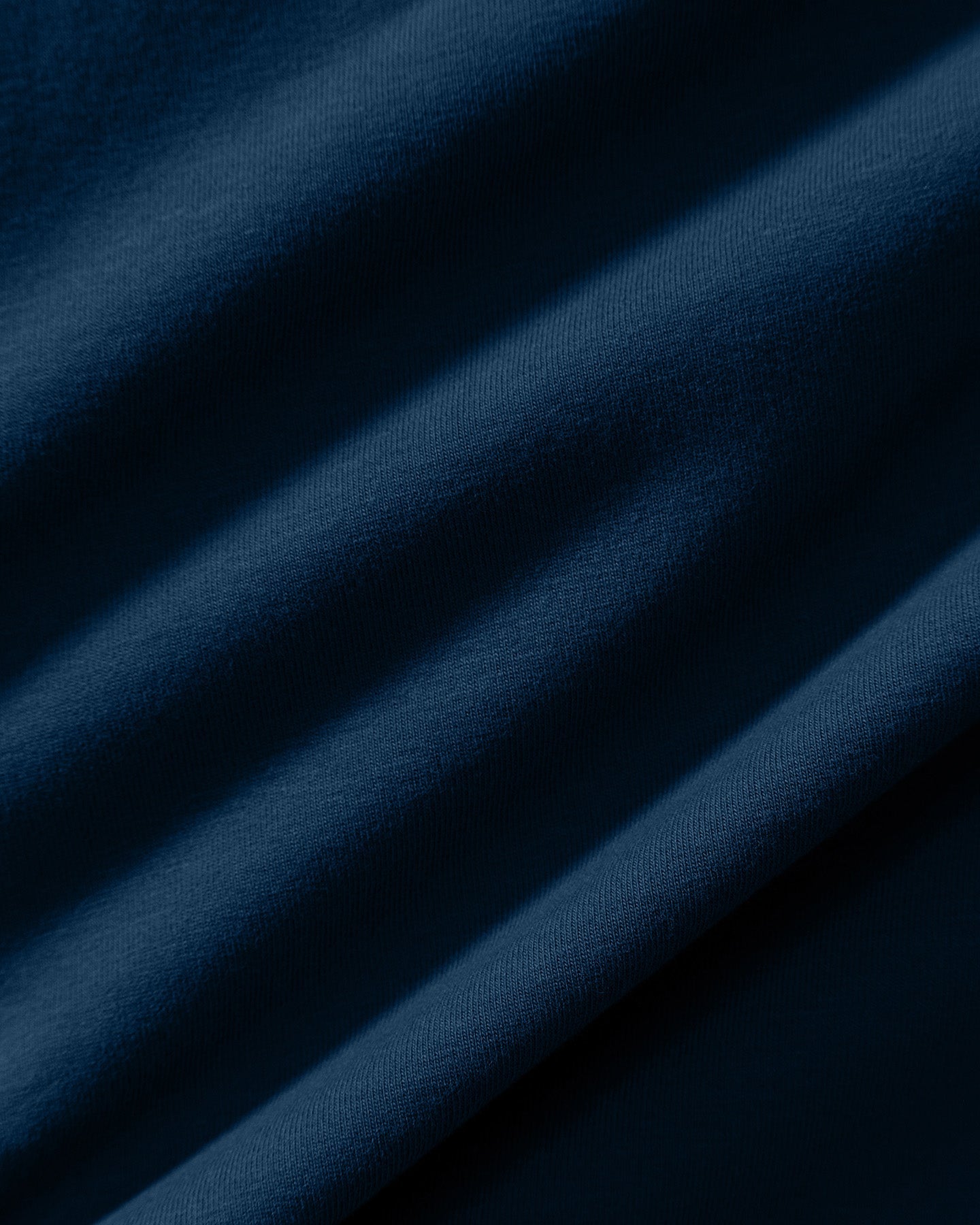 Cotton Contour Fold Over Shorts | True Navy