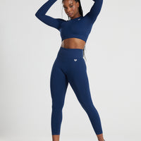 Power High Waist 7/8 Leggings | Sapphire Blue