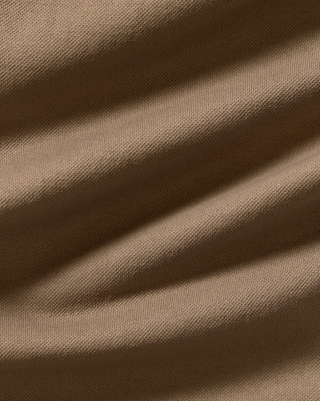 Power Short Sleeve Crop Top | Taupe Grey