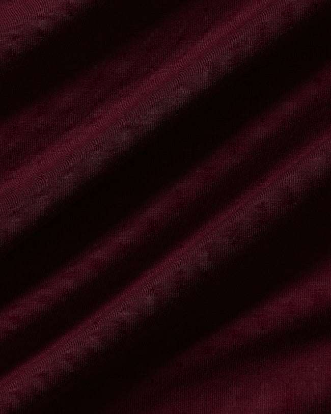 Smooth Contour Midi Short Sleeve T-Shirt | Merlot