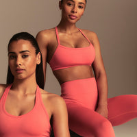 Define 2.0 Racer Back Bra | Sunlit Coral