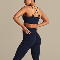 Power High Waist Scrunch Leggings | Sapphire Blue