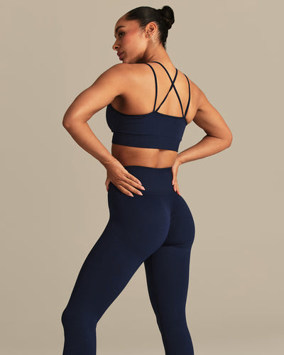 Power High Waist Scrunch Leggings | Sapphire Blue