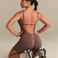 Define 2.0 Scrunch Short Unitard | Mocha