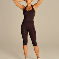 Essential Halter Tank | Cafe Noir