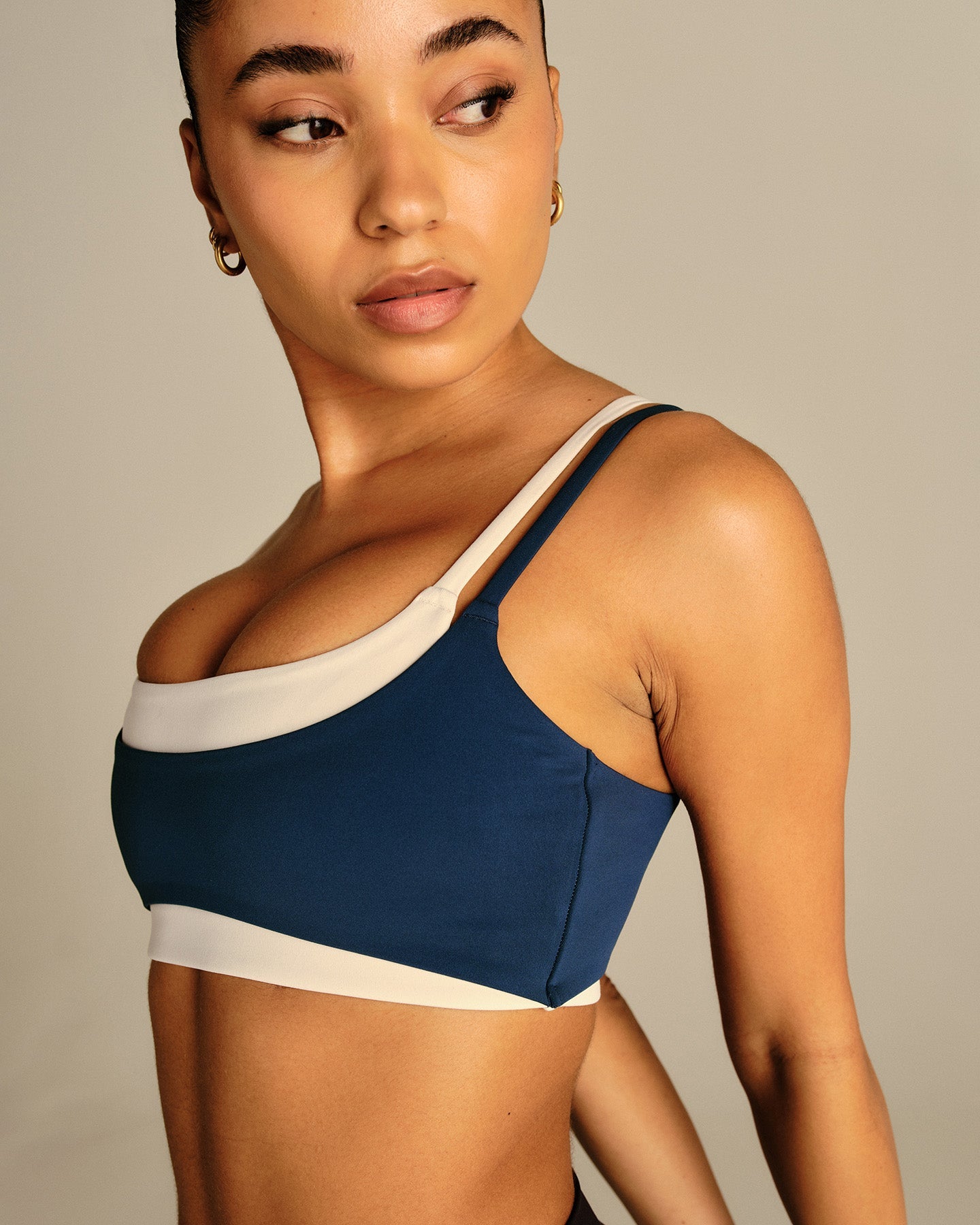 Essential Double Layer Bra | True Navy