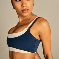 Essential Double Layer Bra | True Navy