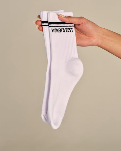 Premium Crew Stripe Socks (3PK) | True Red/Chambray Blue/Black