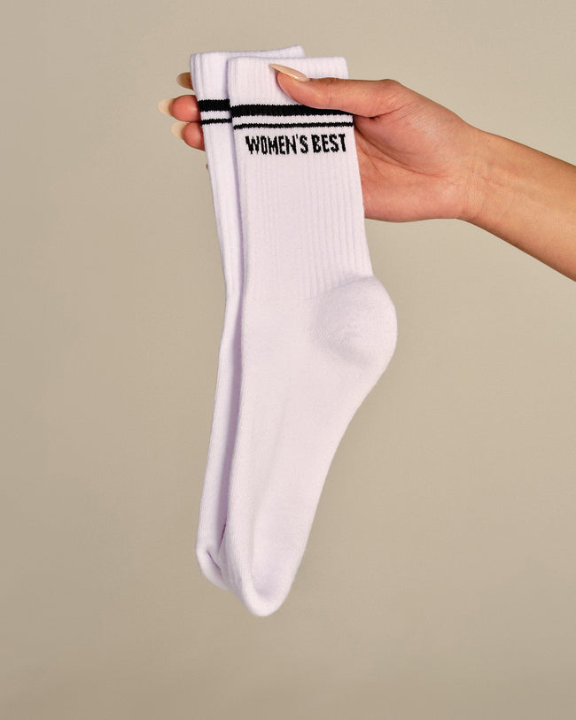 Premium Crew Stripe Socks (3PK) | True Red/Chambray Blue/Black