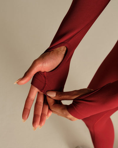 Power Long Sleeve Top | True Red