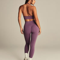 Power High Waist Scrunch Leggings | Dusk Plum