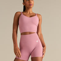 Power Built-In Bra Tank | Blush Pink