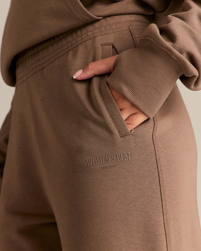 Comfort Cuffed Hem Joggers | Milk Chocolate