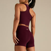 Essential Crop Tank Top | Merlot