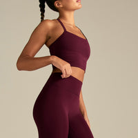 Essential High Waist Leggings | Merlot