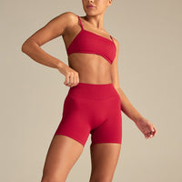 Emphasize Mid Waist 5" Shorts | Candy Apple