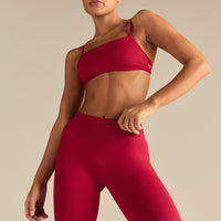 Emphasize Mid Waist Leggings | Candy Apple