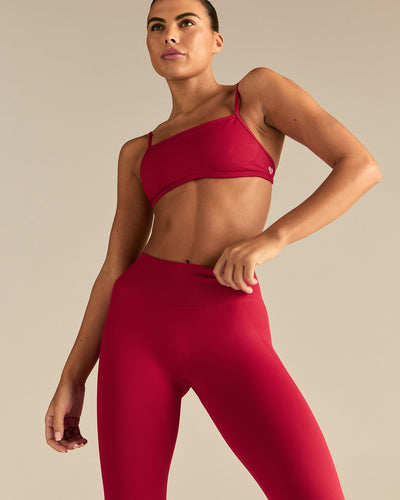 Emphasize Mid Waist Leggings | Candy Apple