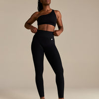 Power High Waist Scrunch Leggings | Black