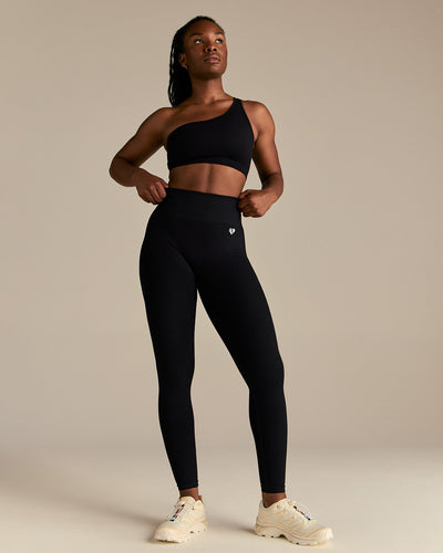 Power High Waist Scrunch Leggings | Black