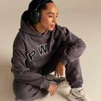 Comfort Oversized PWR Hoodie | Slate Grey