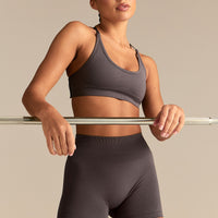 Define 2.0 Cross Back Bra | Slate Grey