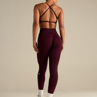 Define 2.0 High Waist Scrunch Leggings | Merlot