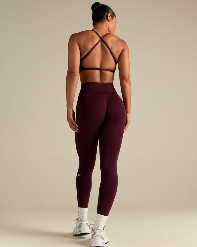 Define 2.0 High Waist Scrunch Leggings | Merlot