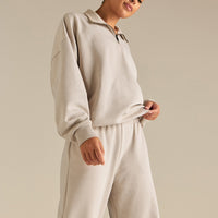 Comfort Outdoor 1/4 Zip Graphic Sweat | Stone