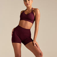 Define 2.0 Halter Neck Bra | Merlot