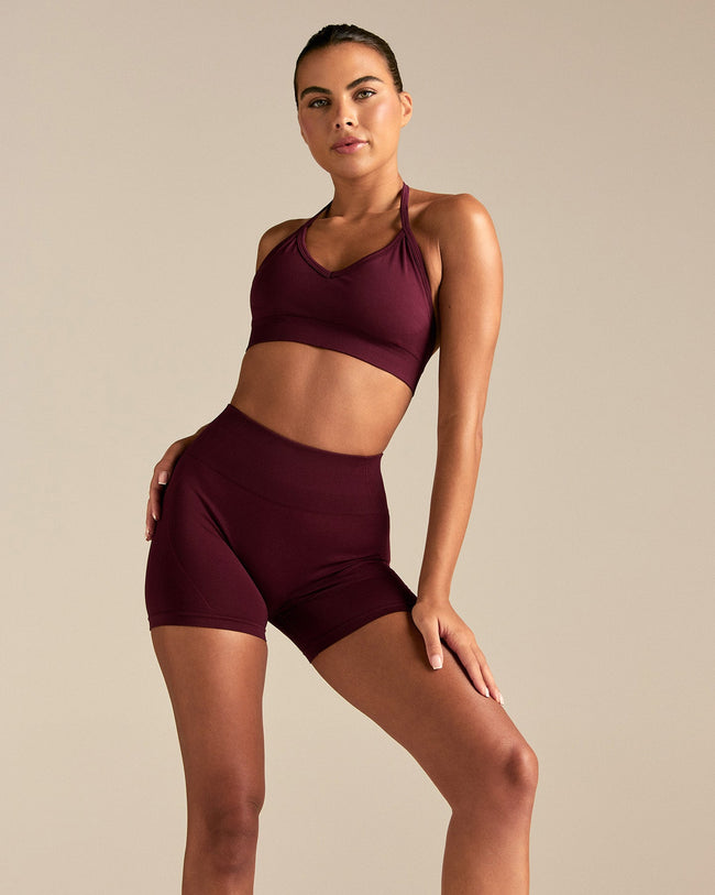 Define 2.0 Halter Neck Bra | Merlot
