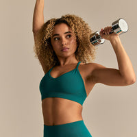 Define 2.0 Halter Neck Bra | Eden Green