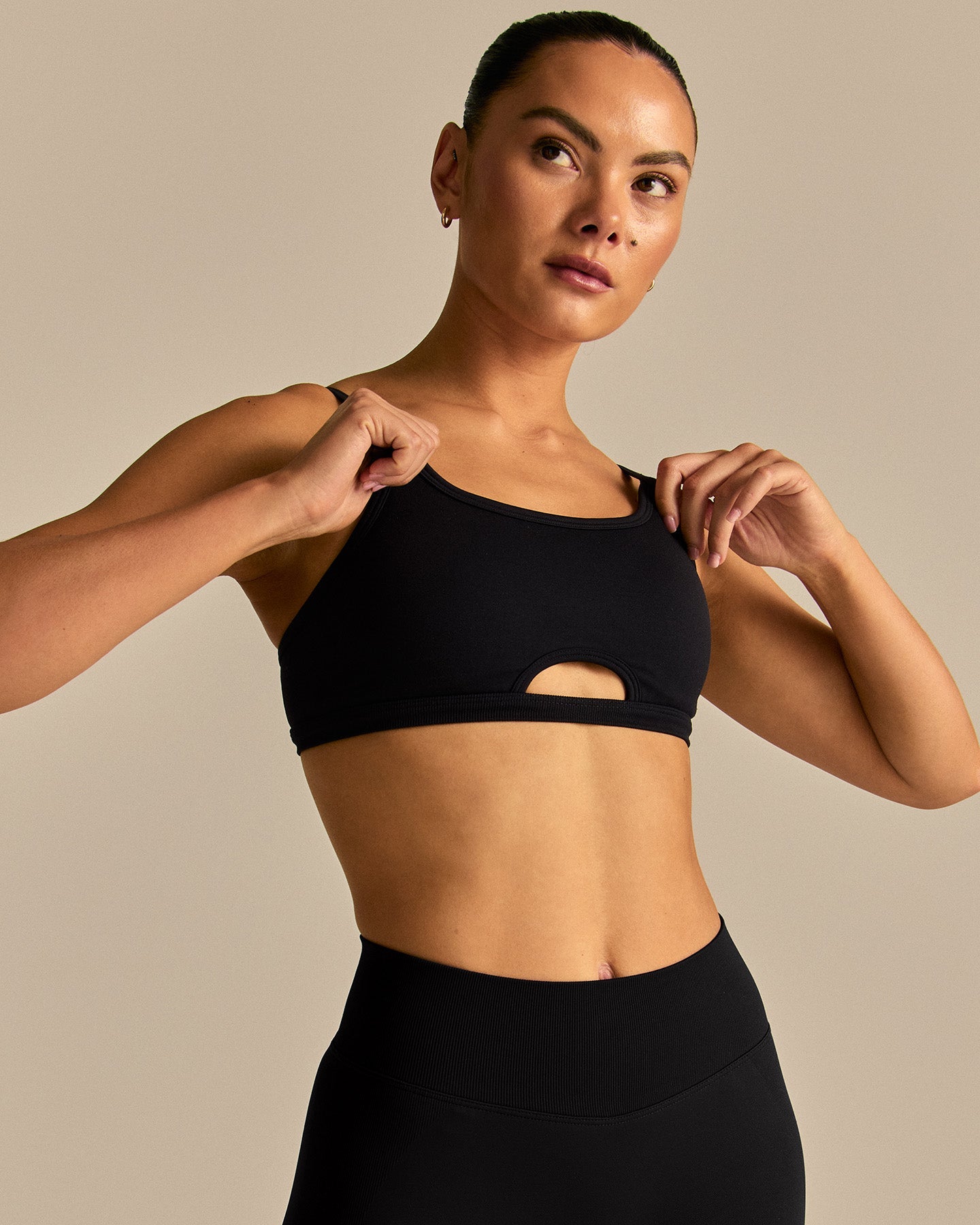 Emphasize Peek-A-Boo Bra | Black