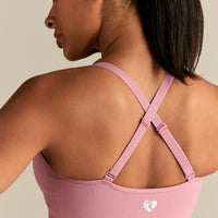 Power Built-In Bra Tank | Blush Pink