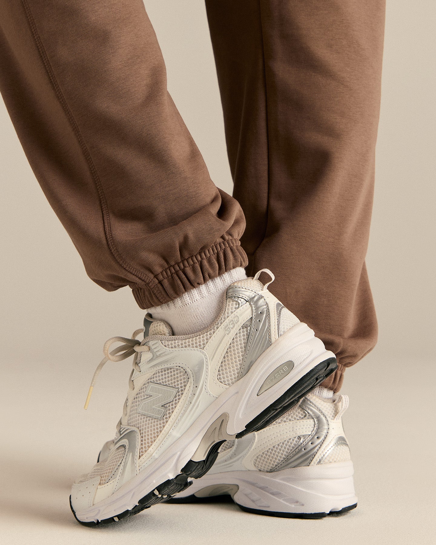 Comfort Cuffed Hem Joggers | Milk Chocolate