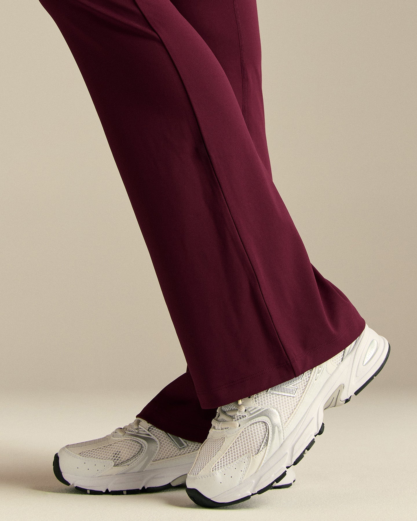 Essential High Waist Flared Leggings | Merlot